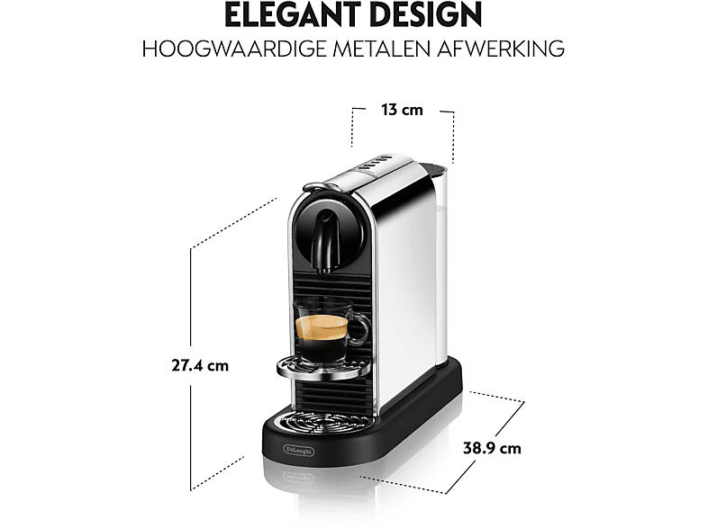 DE LONGHI Nespresso | Citiz Platinum - EN220.M Metaal kopen