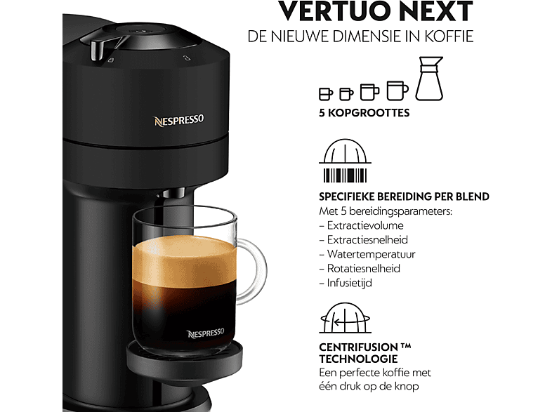 Nespresso Vertuo Next De'Longhi ENV120.BM kopen? | MediaMarkt