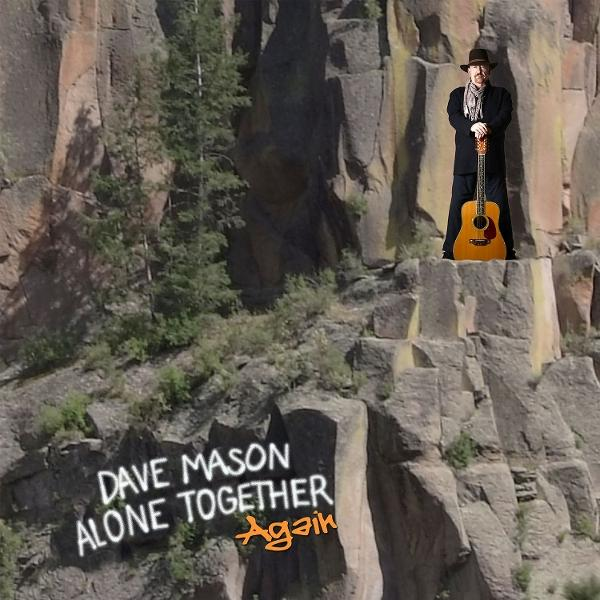 Albumcover mit Dave Mason auf einer Klippe mit Gitarre. Felsiger Hintergrund, Text unten.