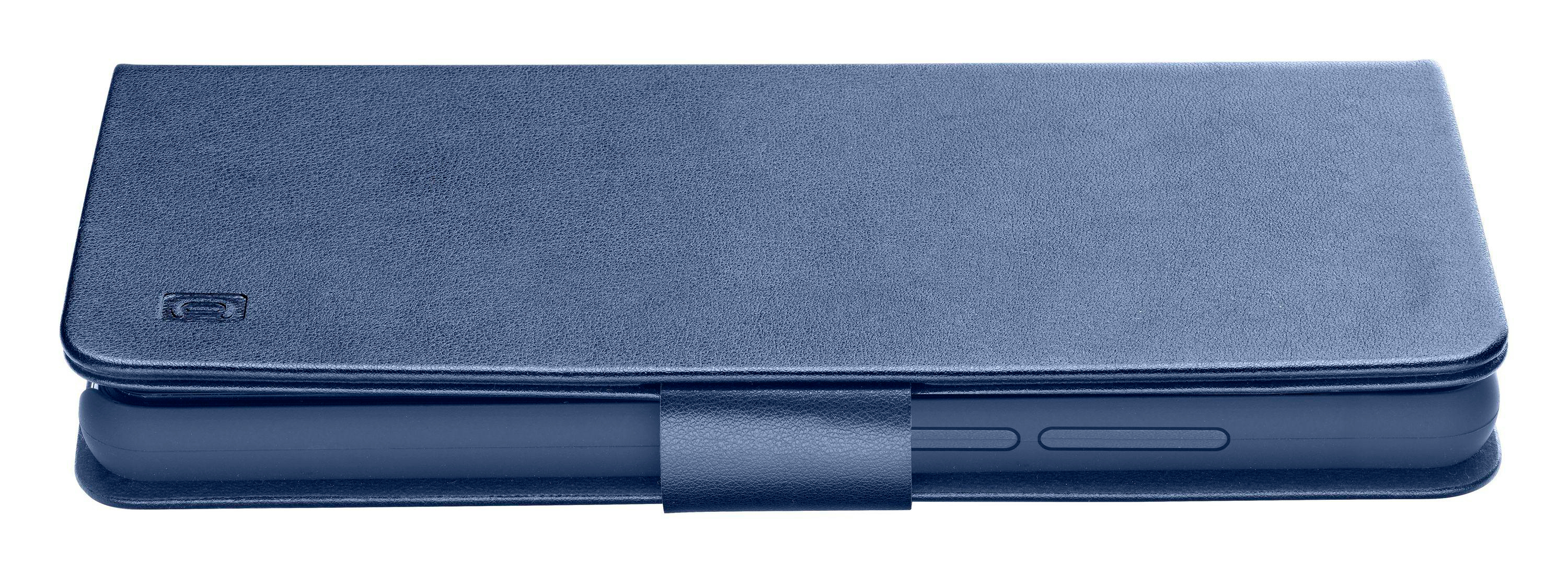 Blaue Handyhülle mit Magnetverschluss.
