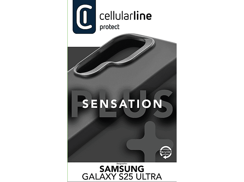CELLULAR LINE Sensation+, Backcover, Samsung, Galaxy S25 Ultra, Schwarz