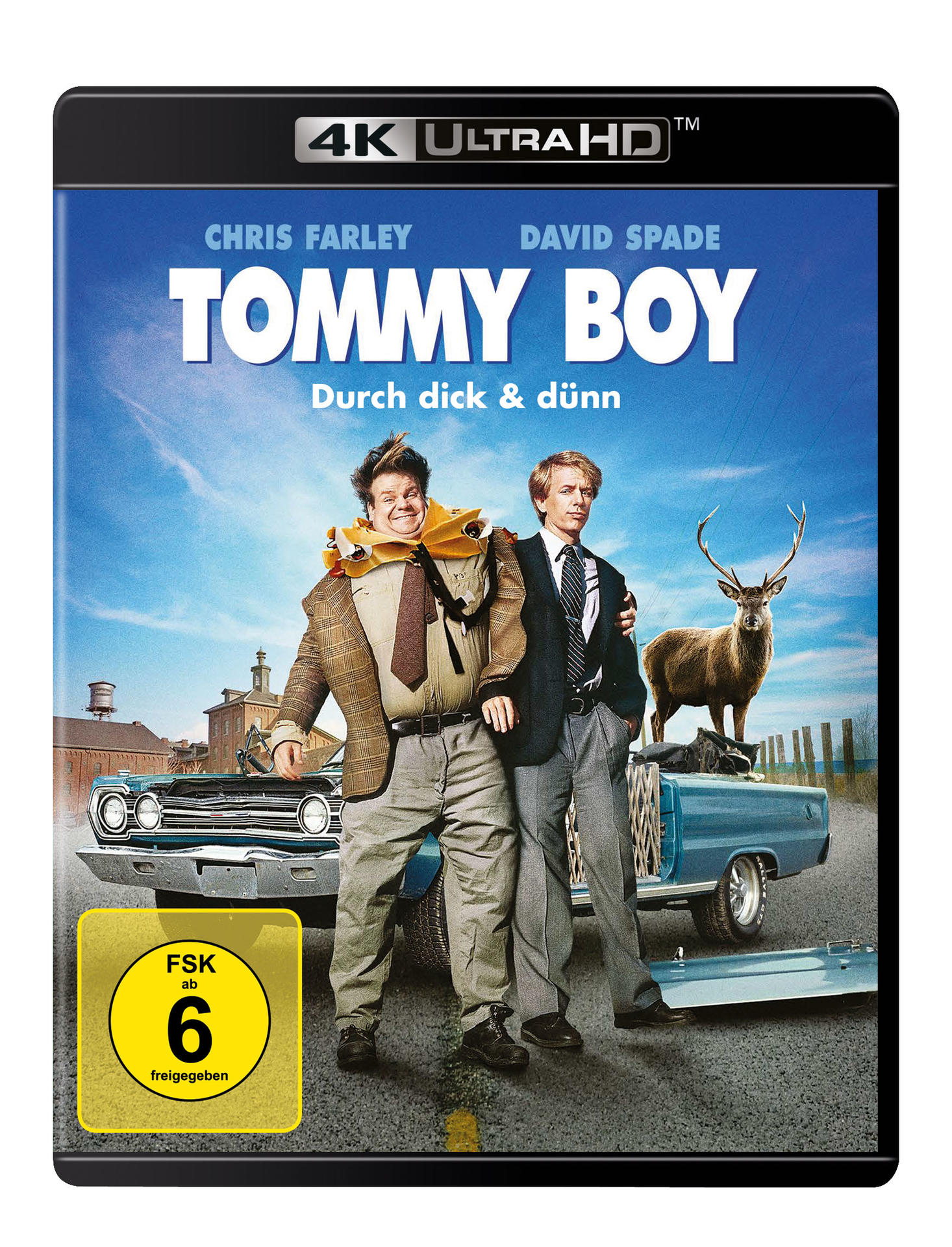 Tommy Boy Filmcover mit Chris Farley und David Spade.