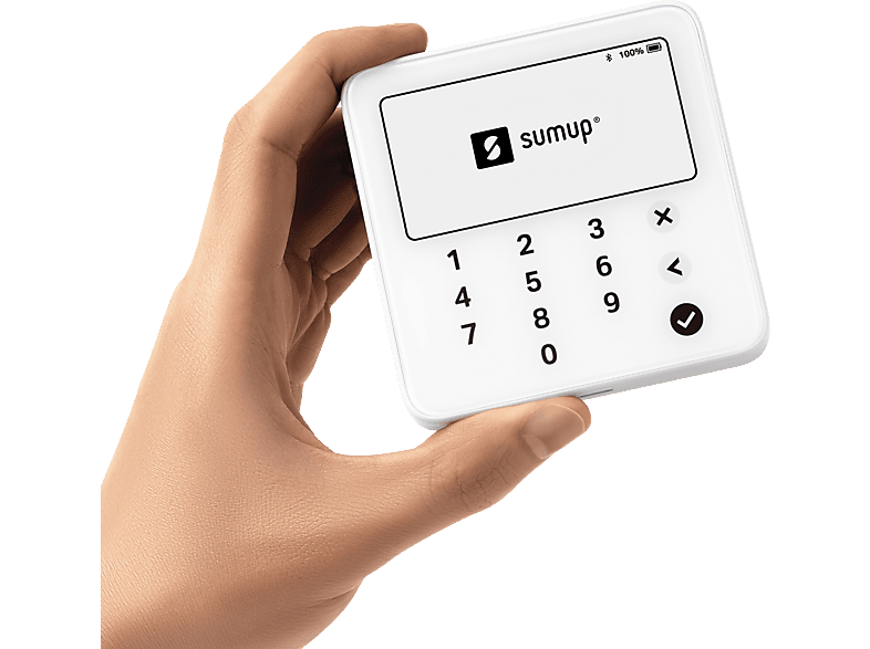 SUMUP Solo Lite Kartenterminal, EC und Kreditkarten Kartenleser für mobile Kartenzahlungen, weiß Kartenleser für mobile Kartenzahlungen — Foto 4 von 5