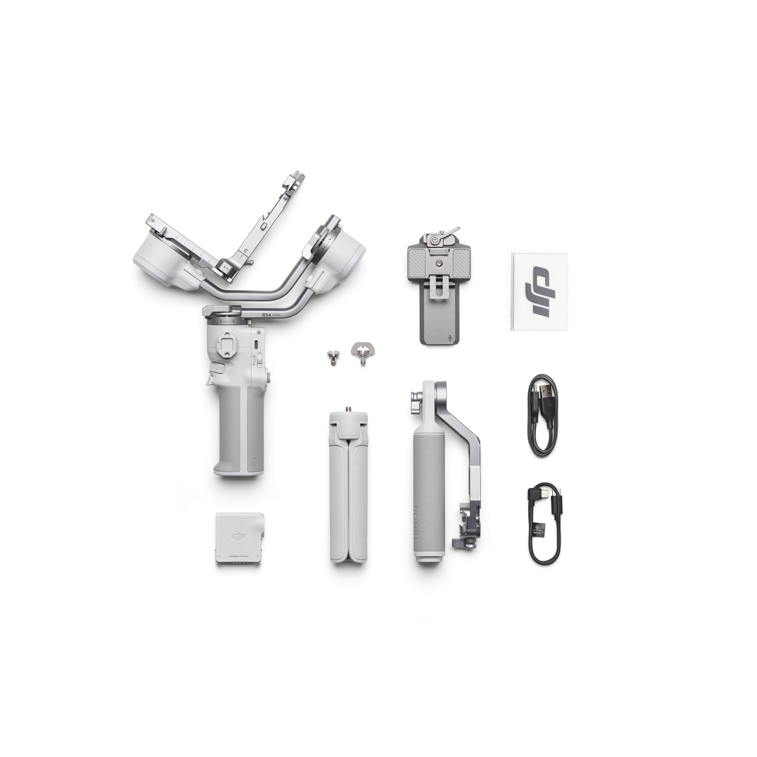 Complete DJi Osmo Mobile 6 kit with accessories. Background: white.