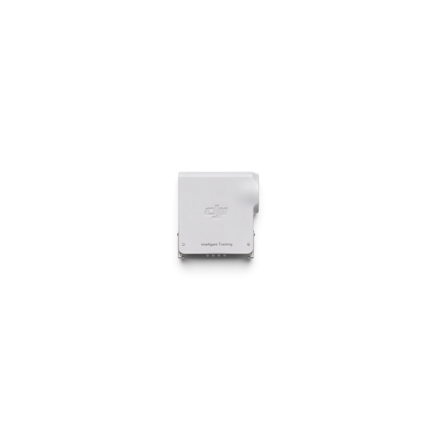 White device with Intelligent Tracking written on it. Isolated on white.