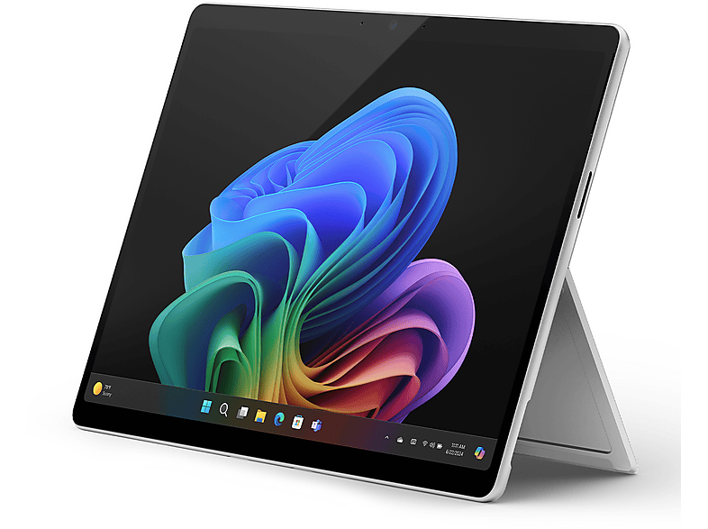 Microsoft Surface Pro Copilot+ PC convertibile 2 in 1, 13", processore Qualcomm Snapdragon X Elite X1E-80-100, 16 GB, 512 GB Ssd, Platinum Notebook