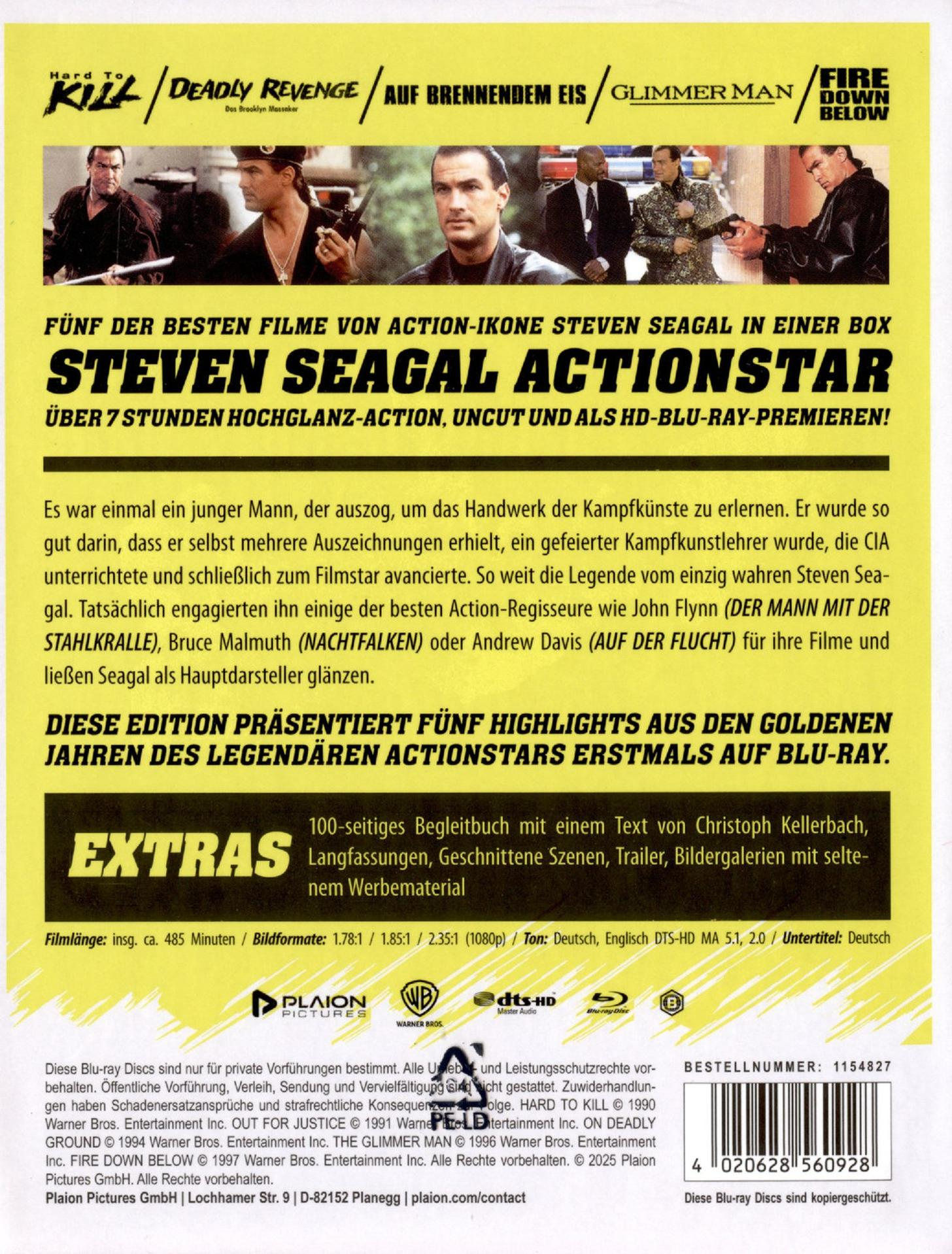 DVD-Cover mit Steven Seagal. Text auf Deutsch. Weißer Hintergrund.