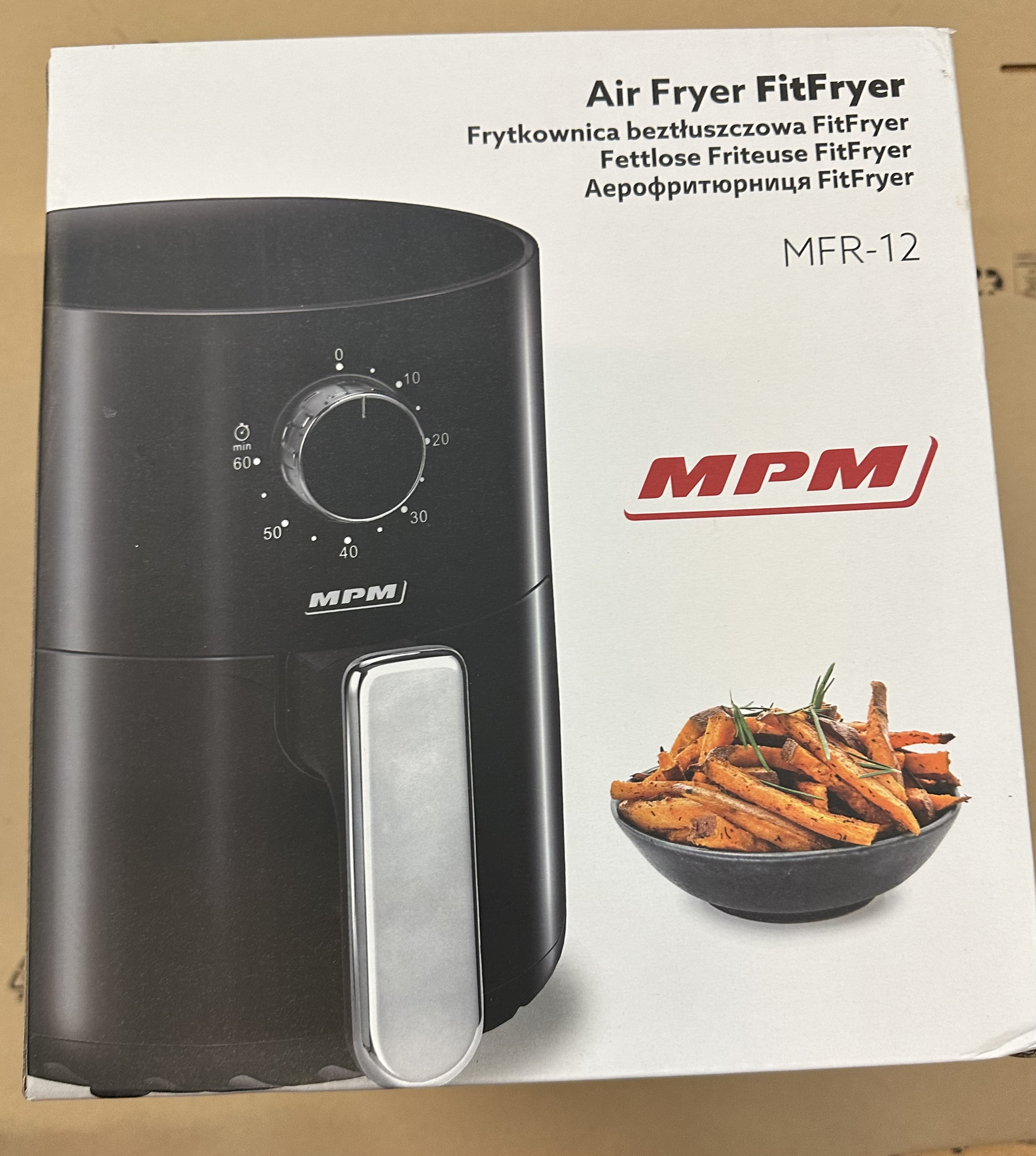 OUTLET - Frytkownica beztłuszczowa MPM MFR-12 Czarny