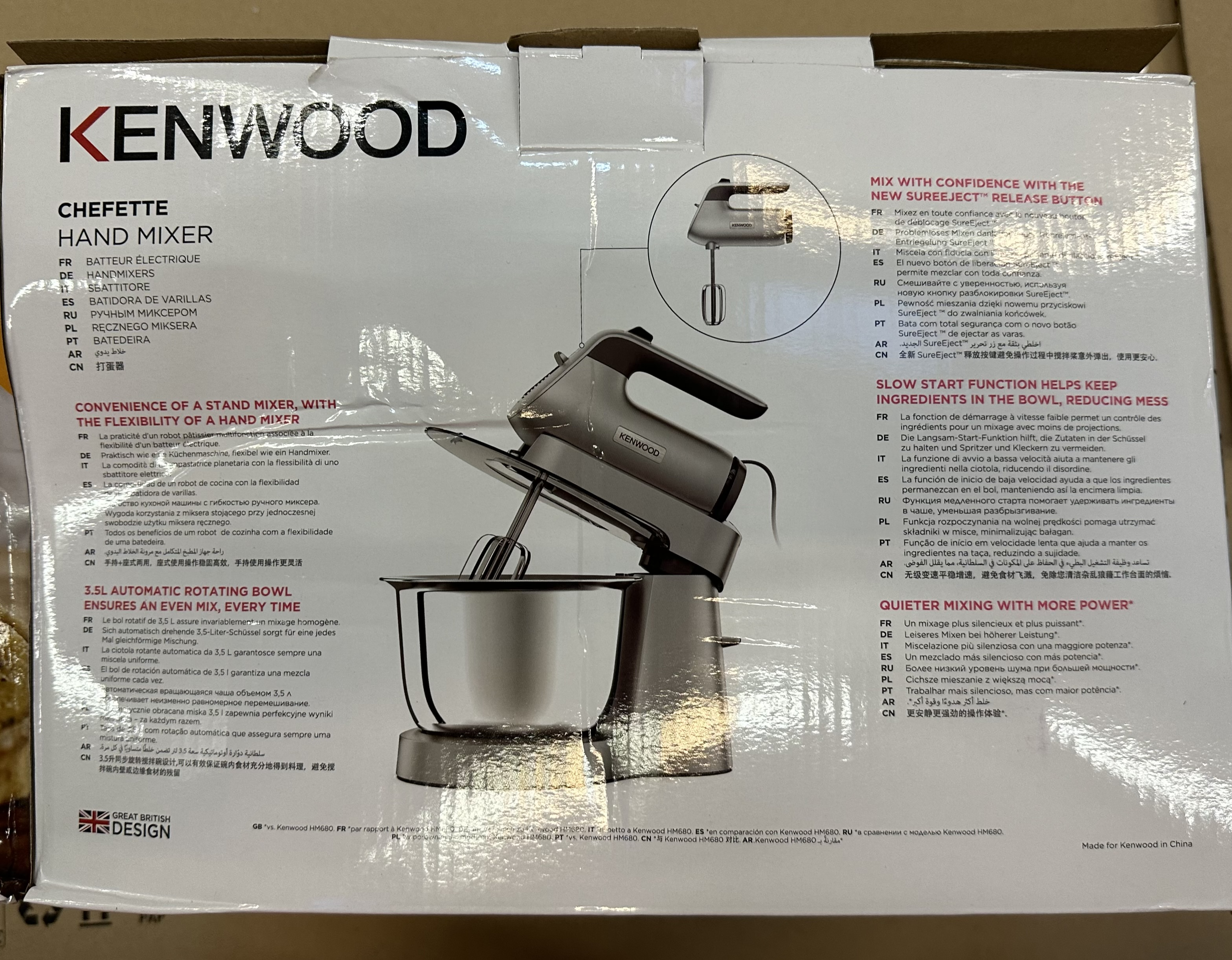 OUTLET - Mikser z misą KENWOOD HMP54.000SI Chefette