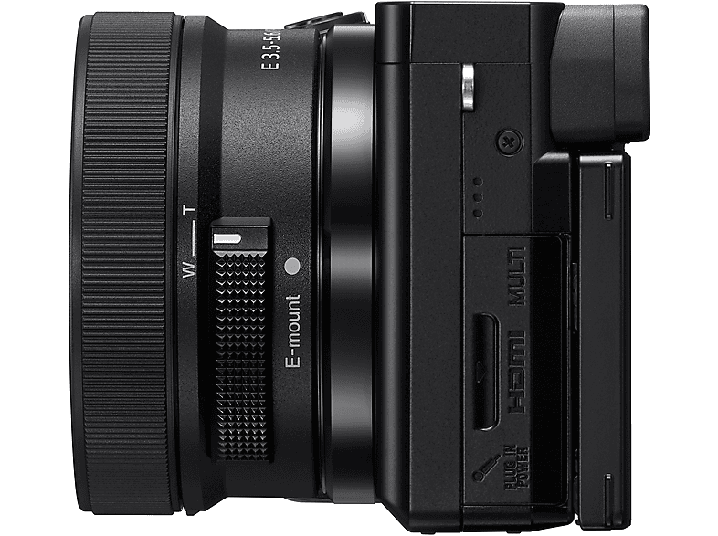 SONY Sony Alpha 6100 E-Mount Kit Systemkamera mit Objektiv 16-50 mm, 55-210 7,6 cm Display Touchscreen, WLAN