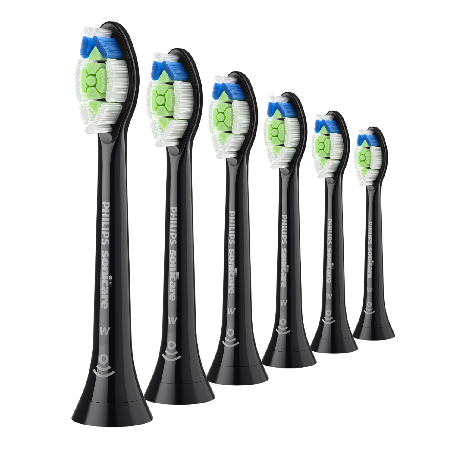 Philips Sonicare Opzetborstels: 6 W2 Optimal White Hx6066/88 Opzet Borstels Wit afbeelding