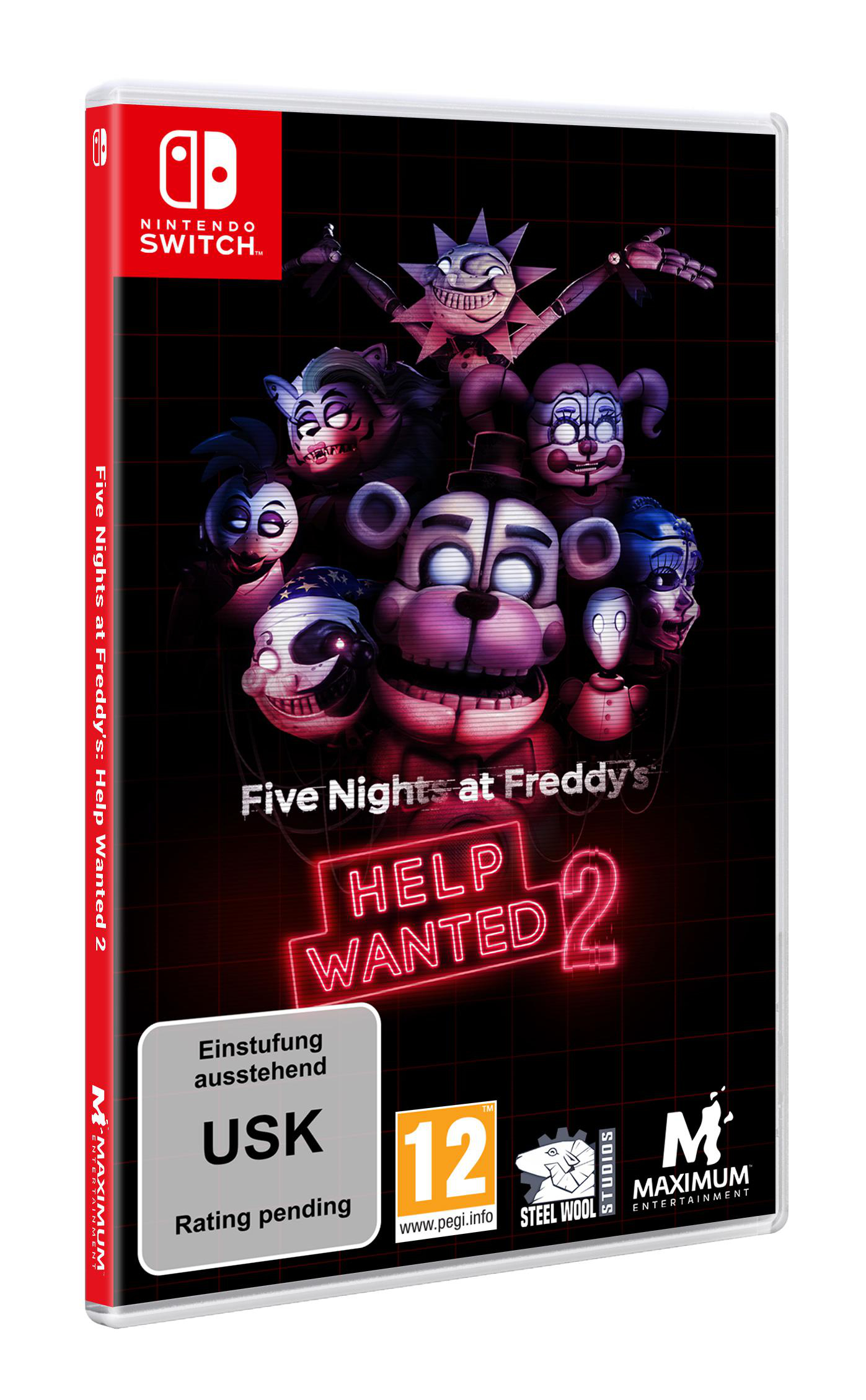 Spiele-Cover für Nintendo Switch: Five Nights at Freddy's, Help Wanted 2, mit Charakterbildern.