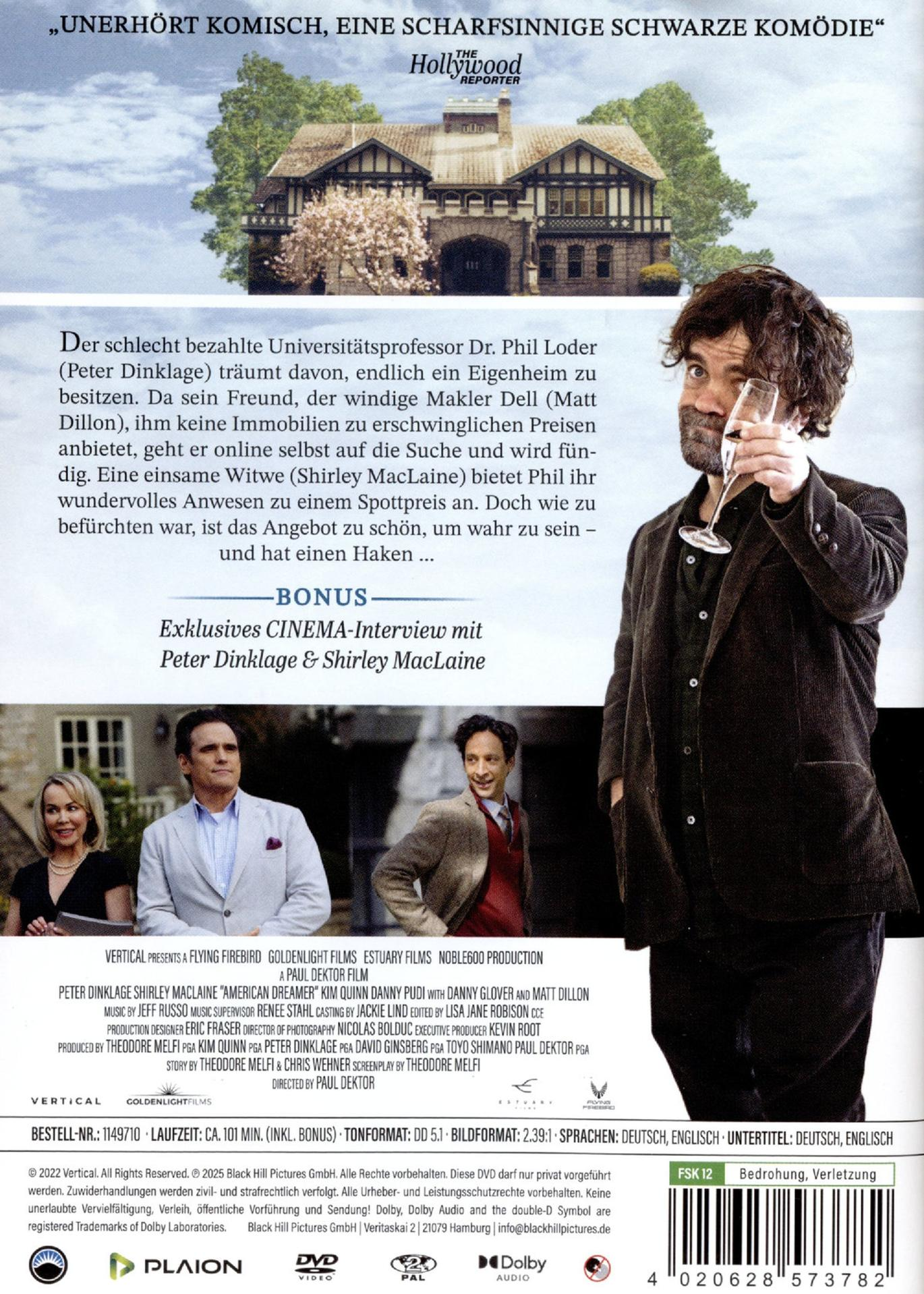 DVD-Cover mit einem Mann, der ein Glas hält, und Text.