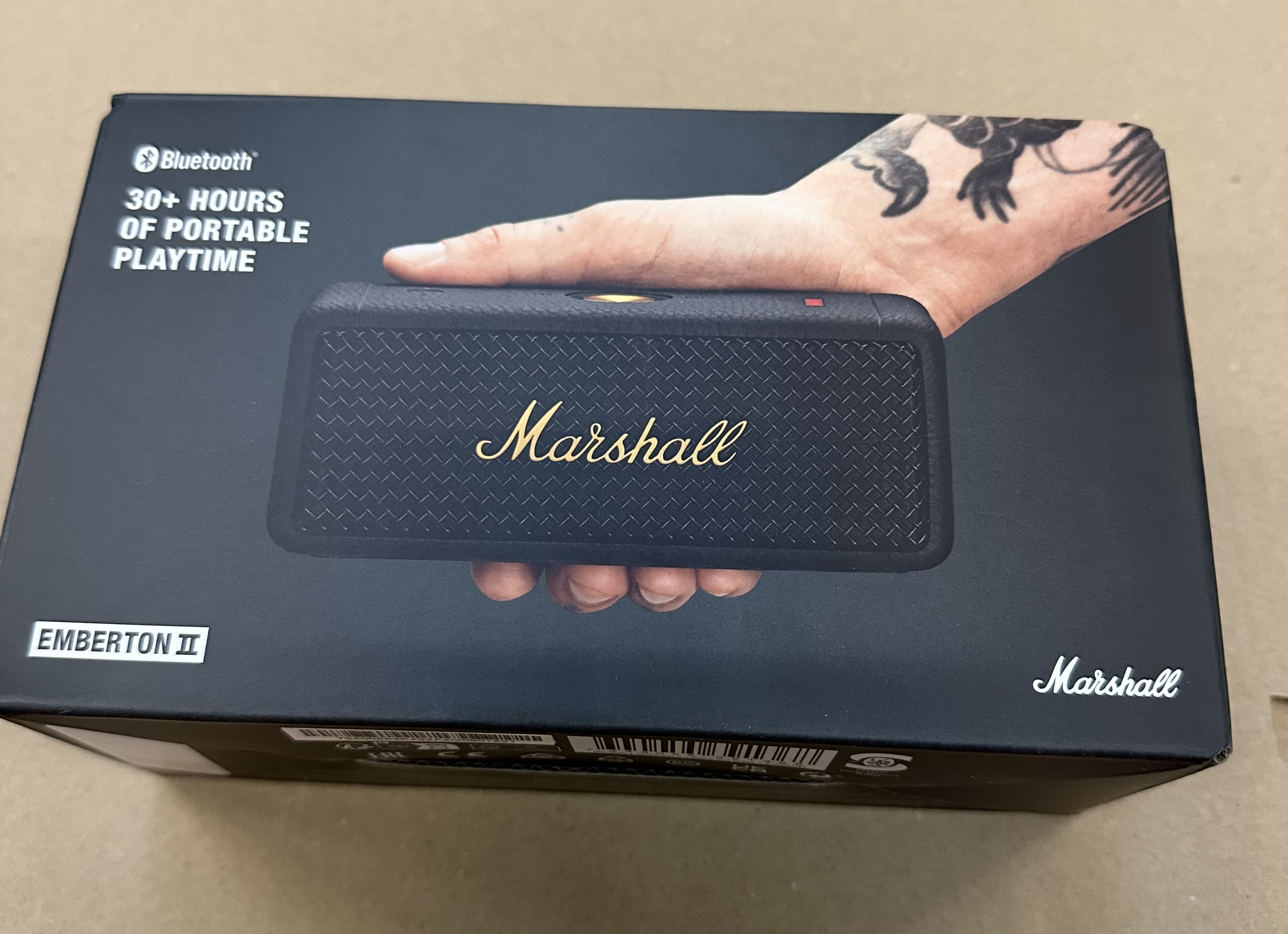 OUTLET - Głośnik Bluetooth MARSHALL Emberton II Czarny-Miedziany