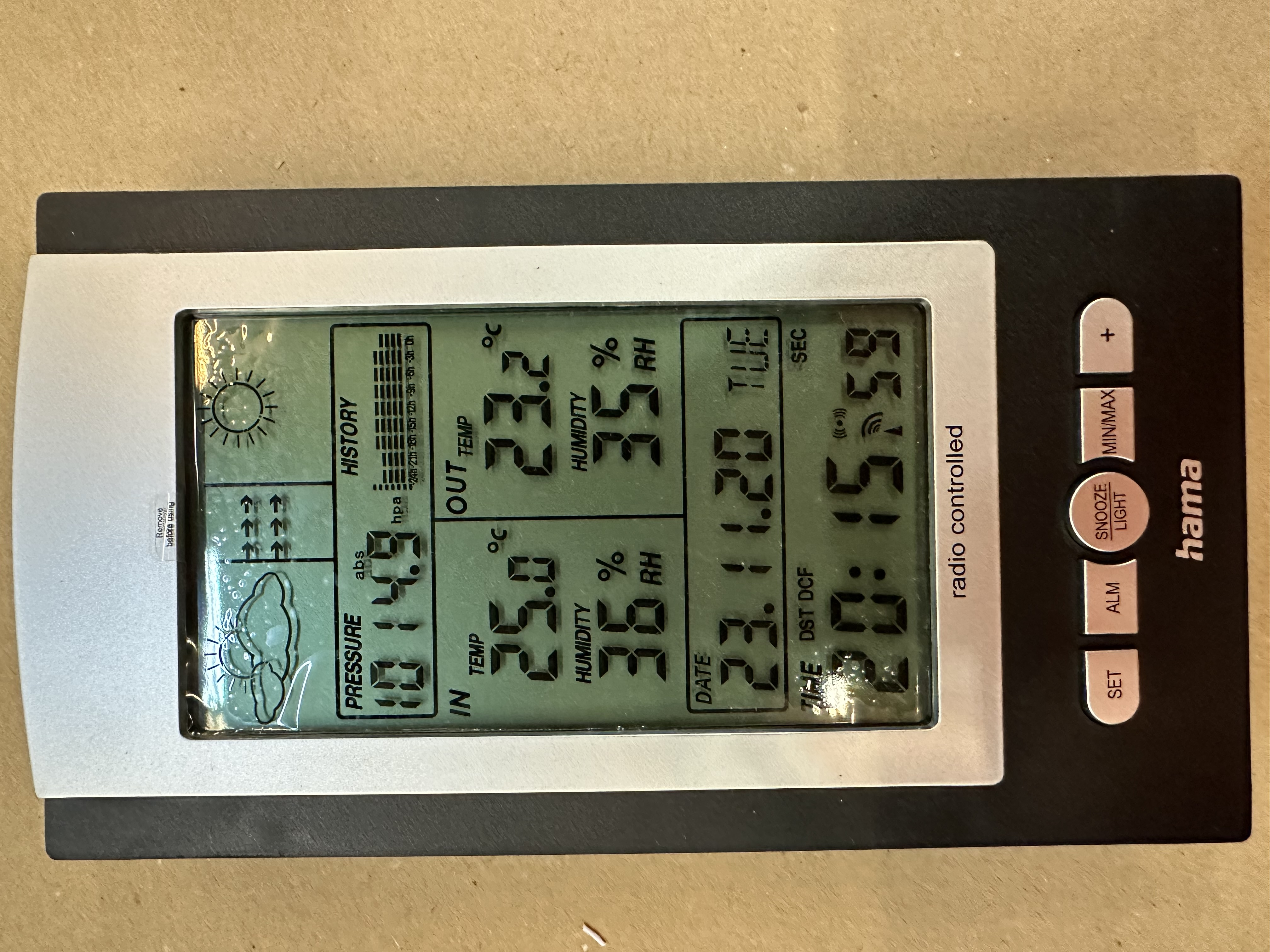 OUTLET - Stacja pogodowa HAMA EWS-800