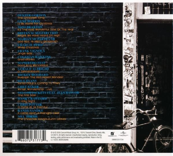 Ein CD-Cover mit Songtiteln und einem schwarzen Backsteinmauer-Hintergrund mit Fahrrad.