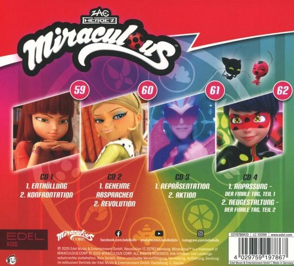 Miraculous CD-Cover mit Zeichentrickfiguren.