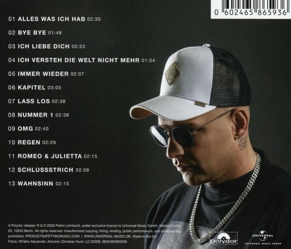 CD-Album mit einem Mann, der einen Hut und eine Sonnenbrille trägt.