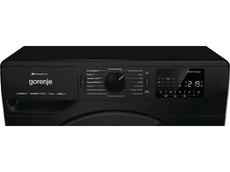 GORENJE WPNEI94A1DTSB Waschmaschine (9 kg, 1300 U/Min., A)