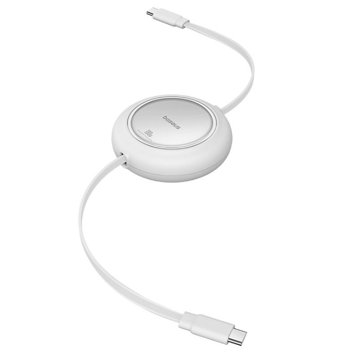 Beyaz Baseus USB-C şarj kablosu.