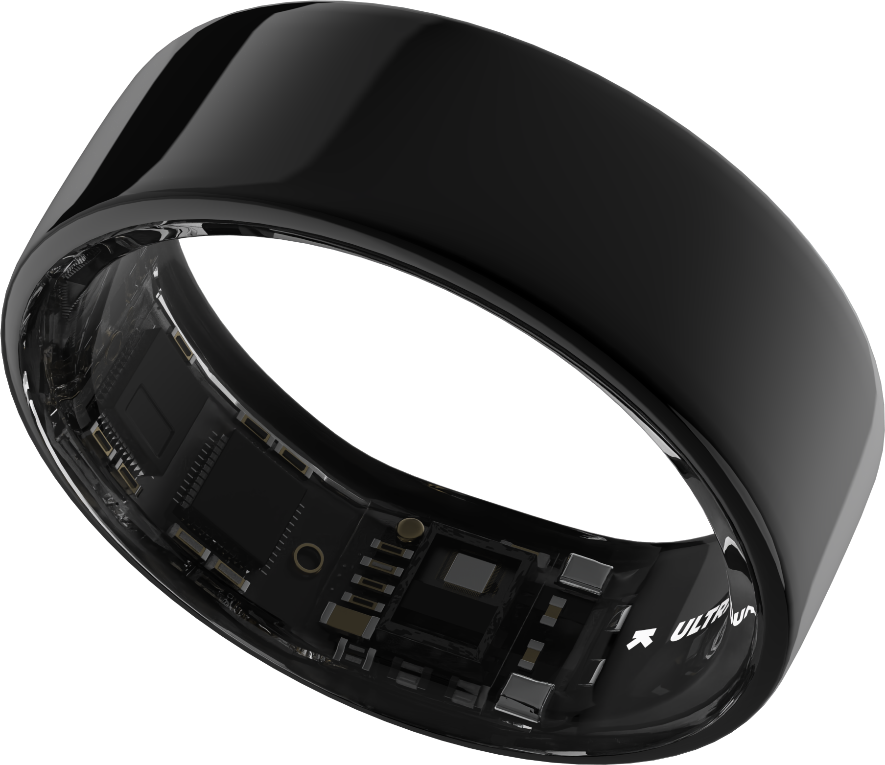 ULTRAHUMAN Okosgyűrű, 5-ös méret, fekete (UHRA-AA-05)