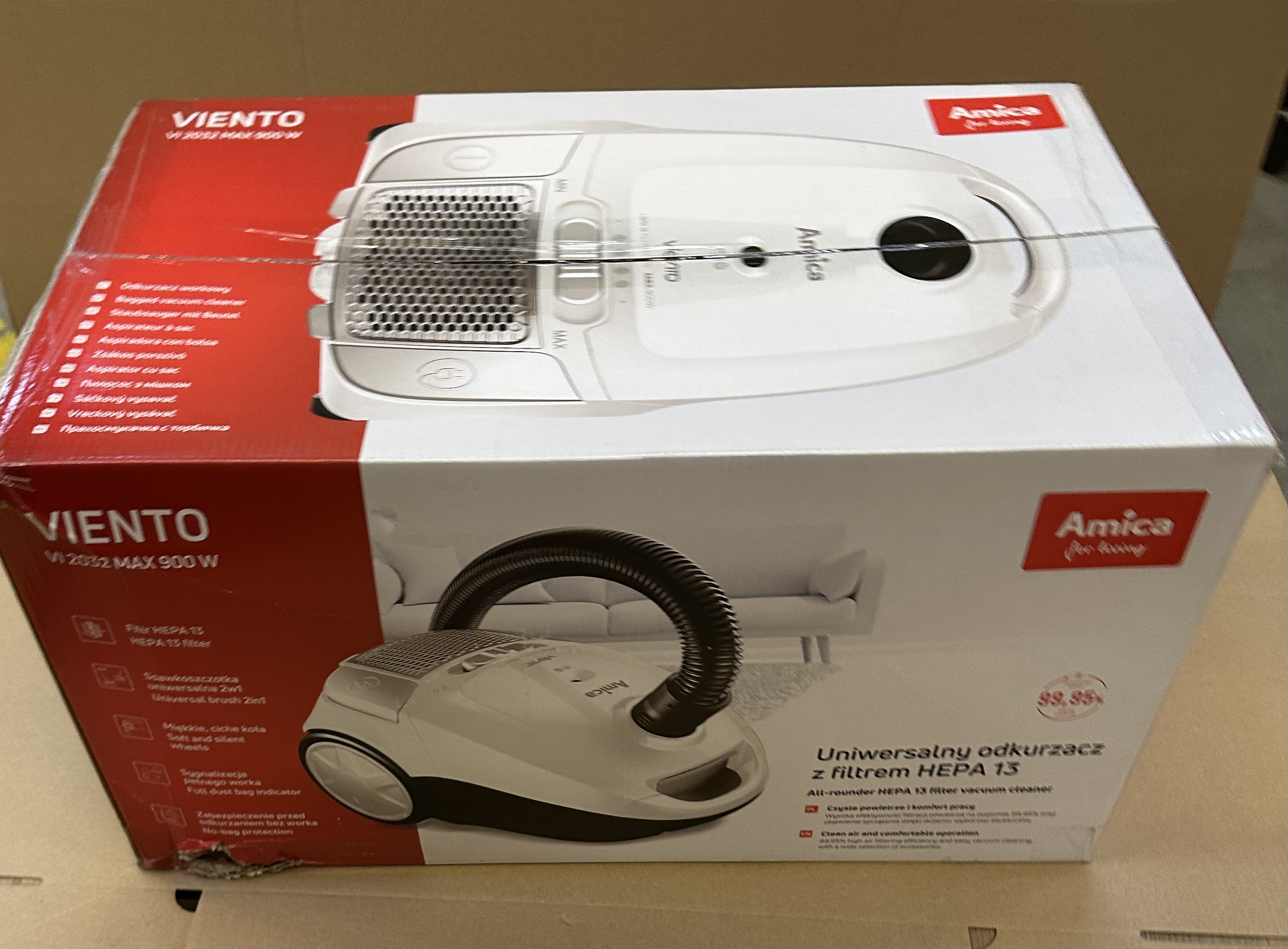 OUTLET - Odkurzacz workowy AMICA Viento VI 2032