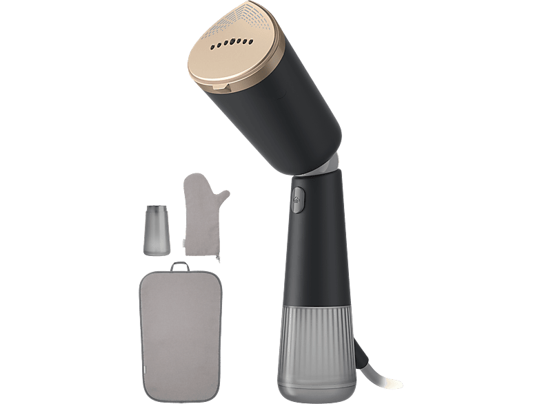 Philips STH 5030/80 Series 5000 Steamer, Dampfbürste (1400 Watt, 120 ml Wassertank, Dunkelgrau/Gold)