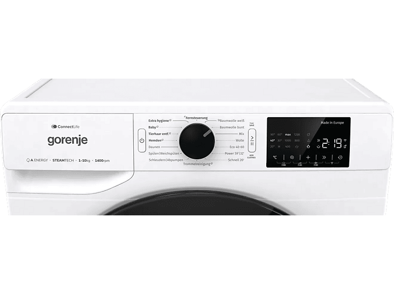 GORENJE WPNEI14A2TS Waschmaschine (10 kg, 1400 U/Min., A)