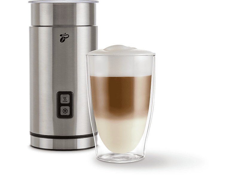 TCHIBO Elektrischer Milchaufschäumer, Edelstahl, 550 Watt, 0,13 l