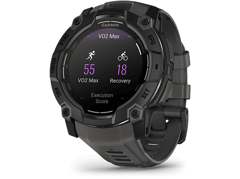 Garmin Instinct 3 AMOLED 3,3 cm (1.3") 50 mm Digital 416 x 416 Pixeles Pantalla táctil Negro GPS (satélite) – imagen 2
