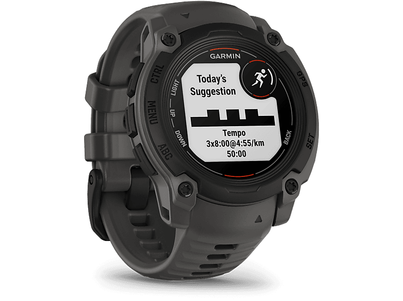 Reloj deportivo - Garmin Instinct E, Negro, 40mm, 0.86", Dos Cristales, Silicona, 10 ATM, Connect™, 14 días Autonomía