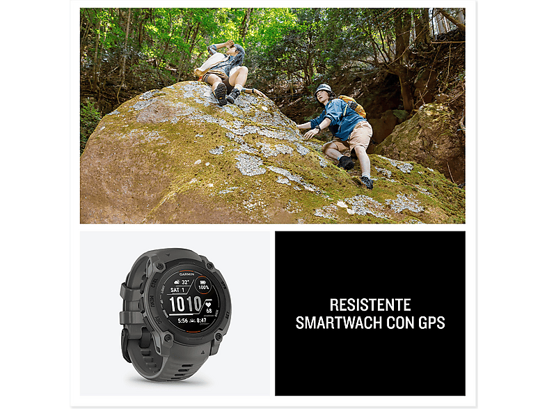 Reloj deportivo - Garmin Instinct E, Negro, 40mm, 0.86", Dos Cristales, Silicona, 10 ATM, Connect™, 14 días Autonomía – imagen 2
