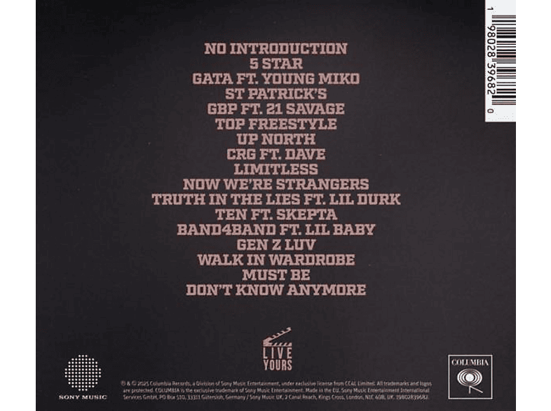Central Cee - Can't Rush Greatness [CD] — Foto 2 von 2