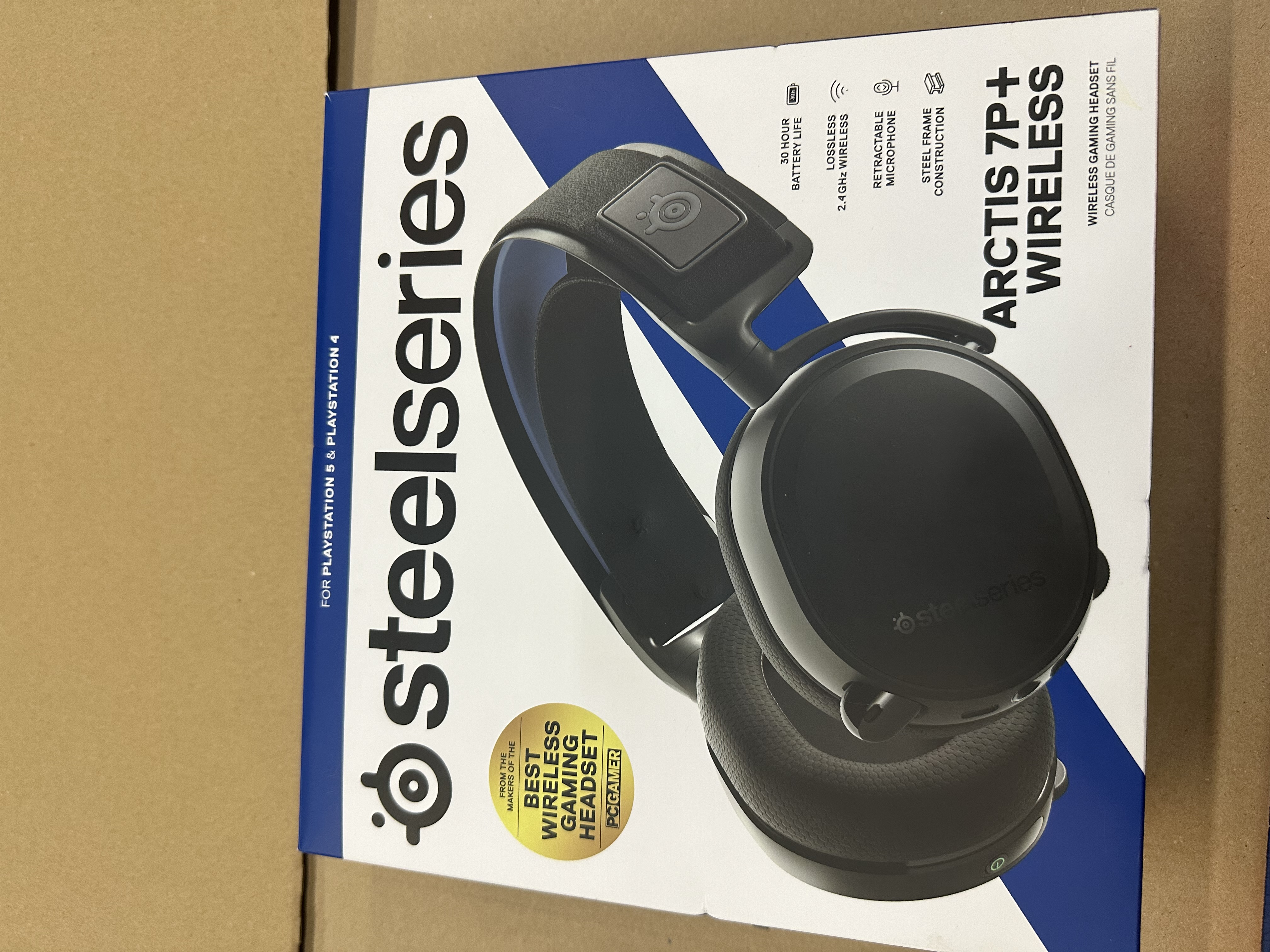 OUTLET - Słuchawki STEELSERIES Arctis 7P+ Wireless Czarne Czarny