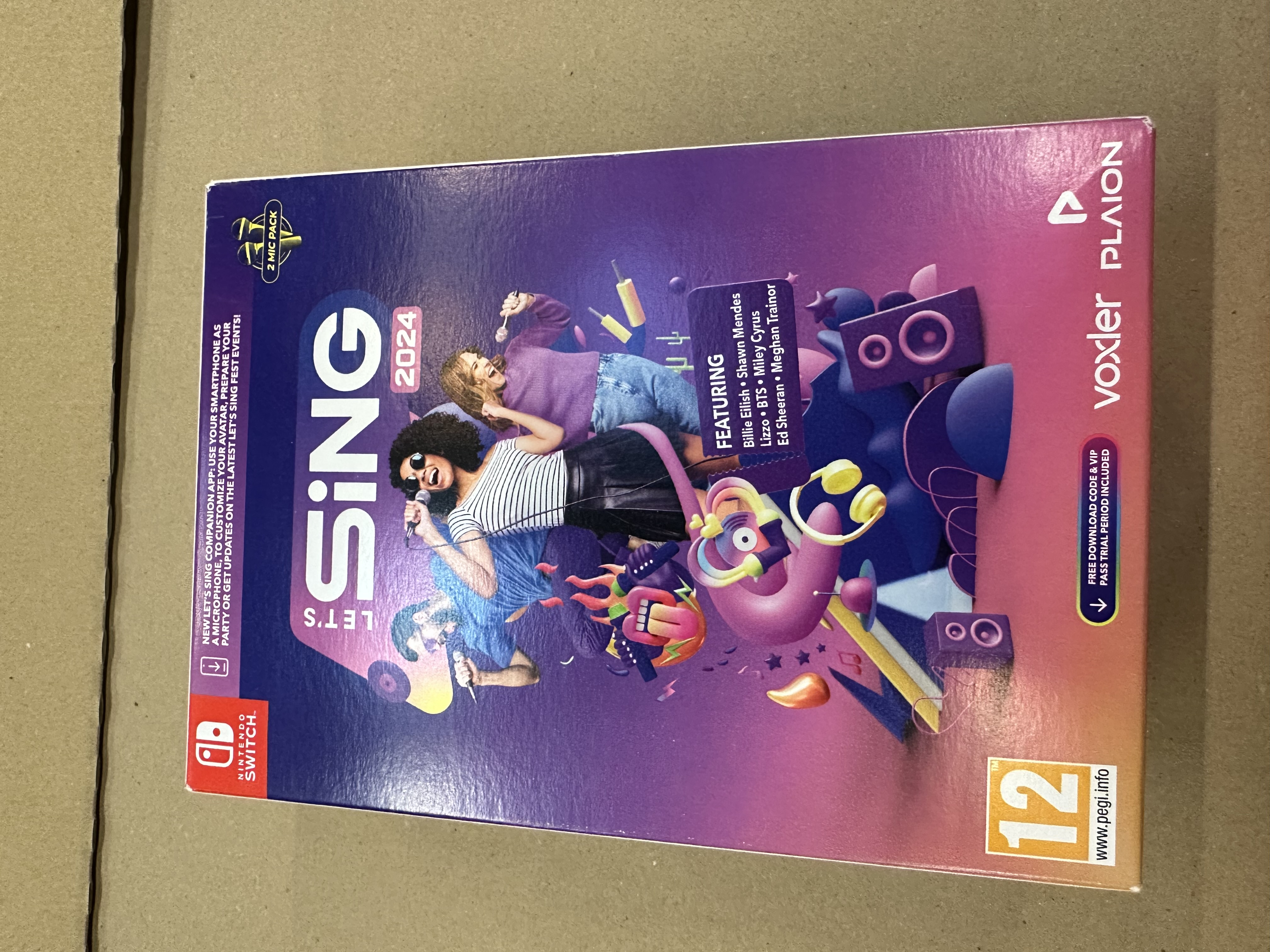 OUTLET - Gra Nintendo Switch Let’s Sing 2024 + 2 mikrofony