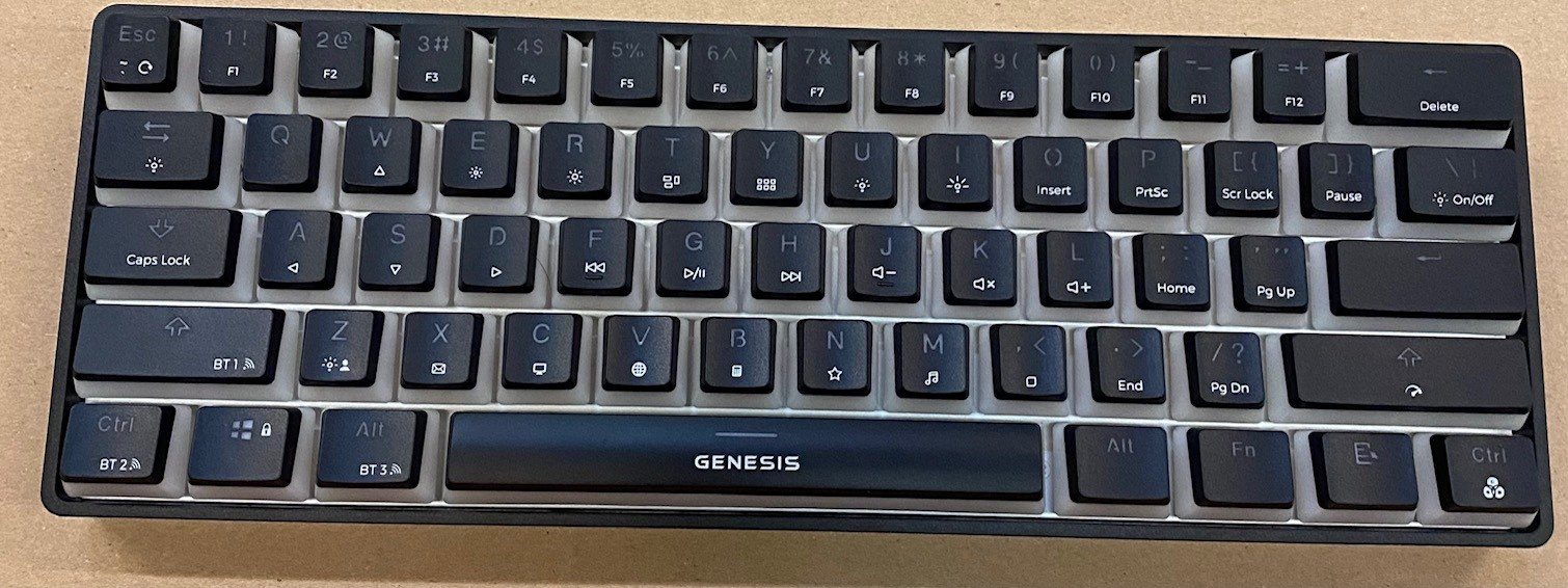 OUTLET - Klawiatura bezprzewodowa GENESIS Thor 660 Mechaniczna Czarna