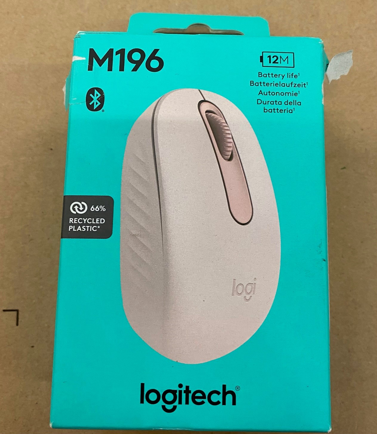 OUTLET - Mysz bezprzewodowa LOGITECH M196 Różowy Różowy