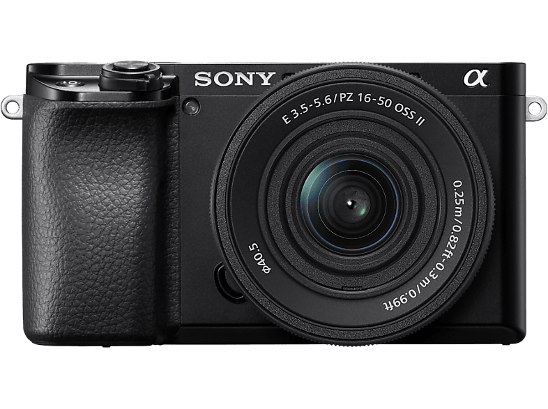 Sony Alpha 6100 Body + E PZ 16-50 mm F3.5-5.6 OSS II APS-C Systemkamera mit Objektiv 16-50 mm, Schwarz; Systemkamera Set