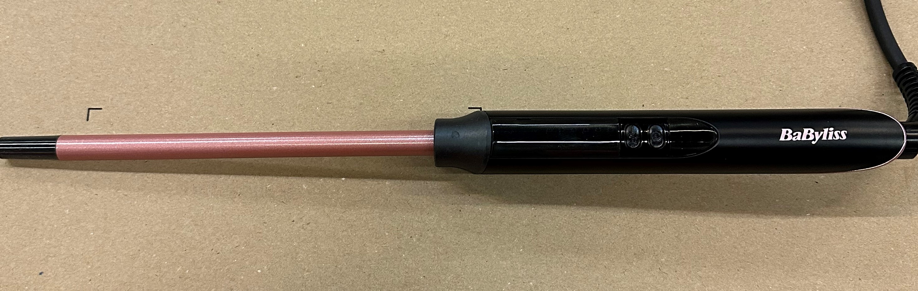 OUTLET - Lokówka BABYLISS C449E Rose Quartz Tight Curls Wand Czarno-złoty
