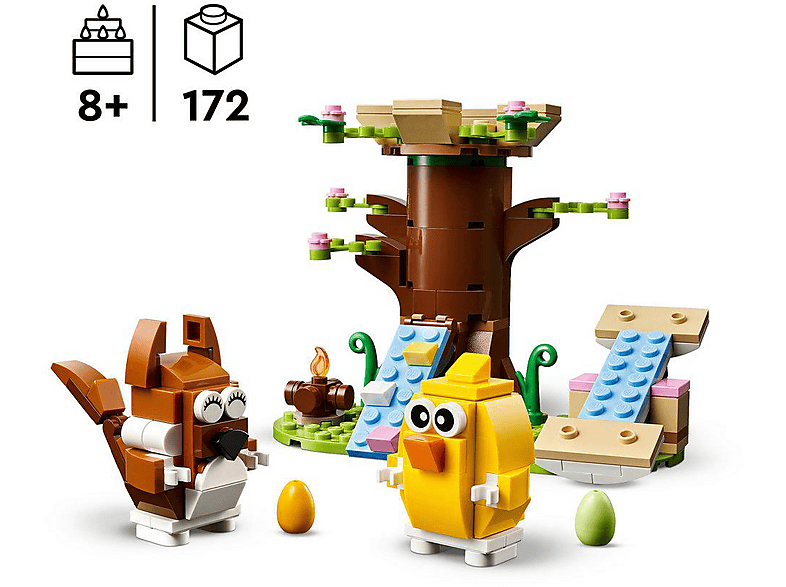 Thumbnail - LEGO 40709 Frühlingstierspielplatz Bausatz, Mehrfarbig
