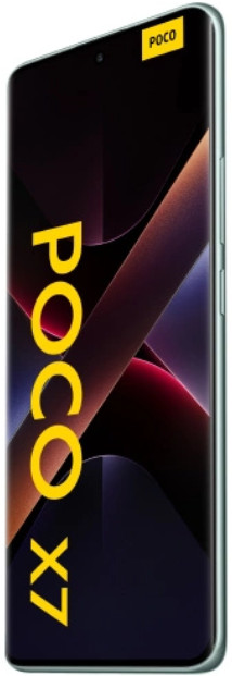Telefon Poco X7 w kolorze miętowym.