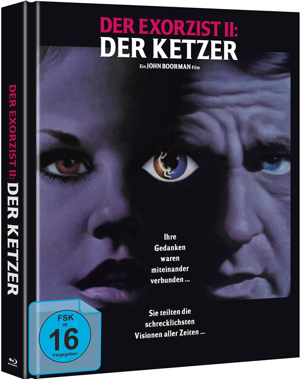 Filmcover: Eine Frau und ein Mann mit zentralem Augenbild. Der Filmtitel wird angezeigt.