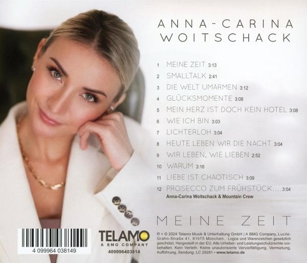 Rückseite einer CD mit einem Porträt einer Frau.