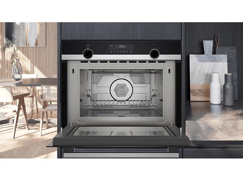 Siemens CM585AGS1 iQ500 Mikrowelle (900 Watt, Einbaugerät, 44 l, Edelstahl) — Foto 4 von 5
