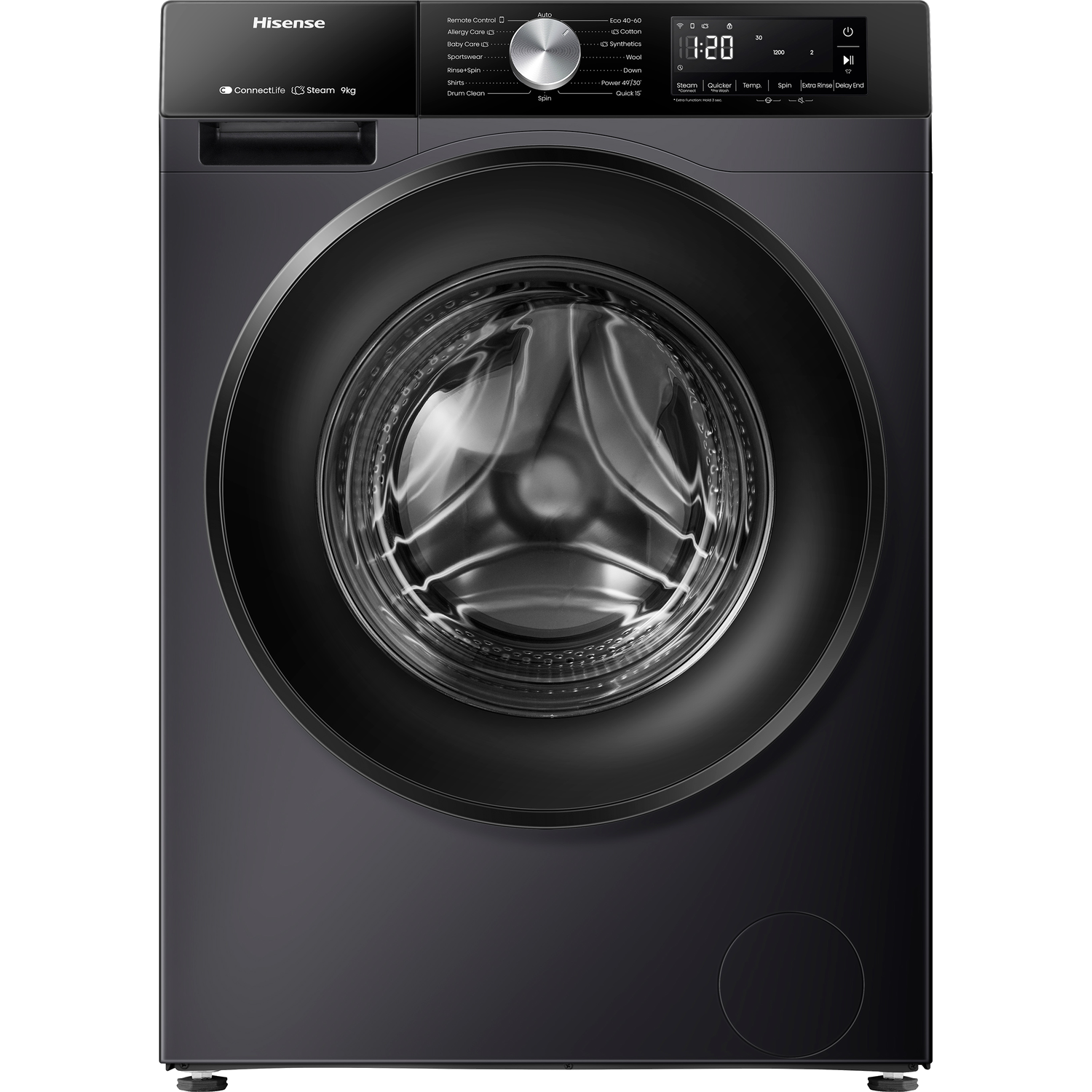 Hisense Wf3s9043bb3 - Wasmachine Voorlader 9 Kg 1400 Rpm 72 Db