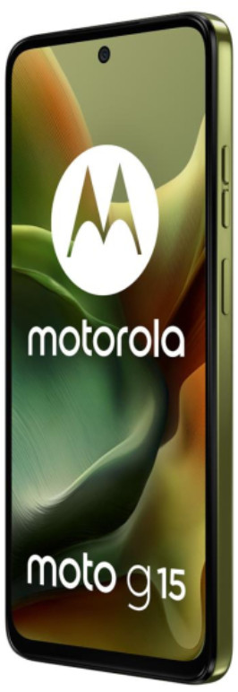 Zielony smartfon Motorola Moto G15.