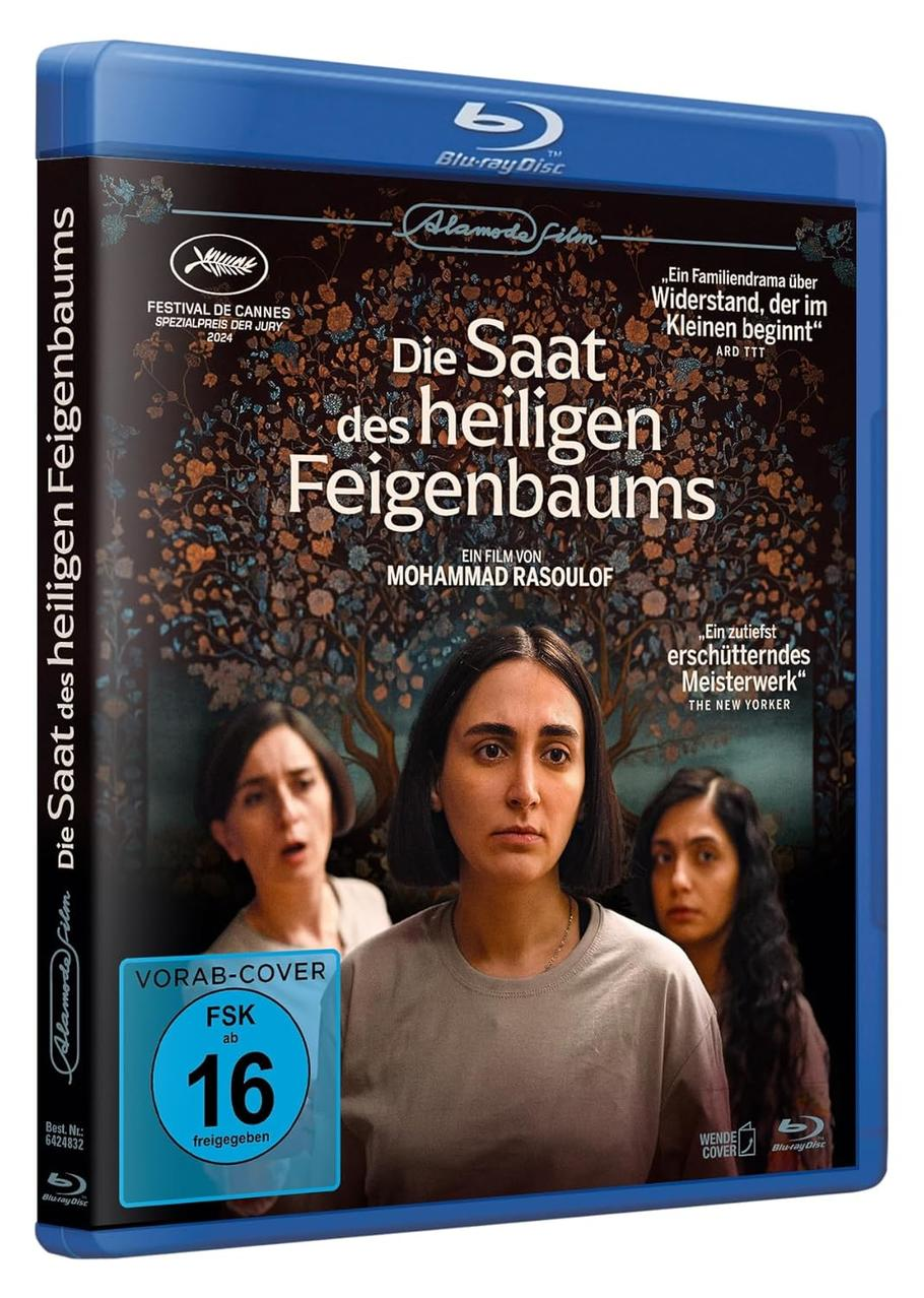 Blu-ray-Hülle mit deutschem Filmtitel, zeigt drei Frauen mit ernsten Gesichtsausdrücken.