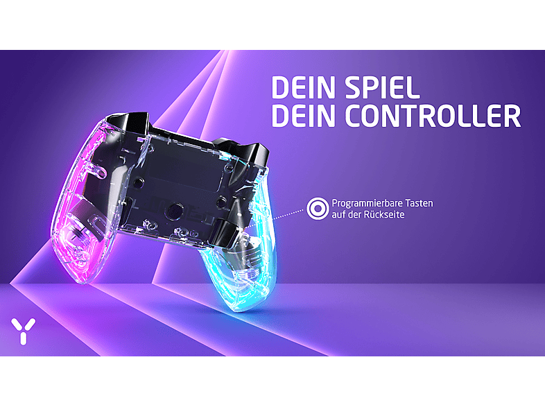 ISY IGP-2000-TP kabelloser Gaming Controller Transparent für Plattformübergreifend — Foto 2 von 5