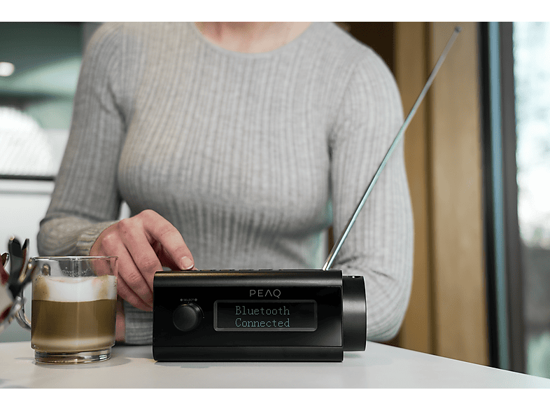 Thumbnail - PEAQ PCR 170 Radiowecker, FM/DAB+, FM, DAB+, Bluetooth, Grau