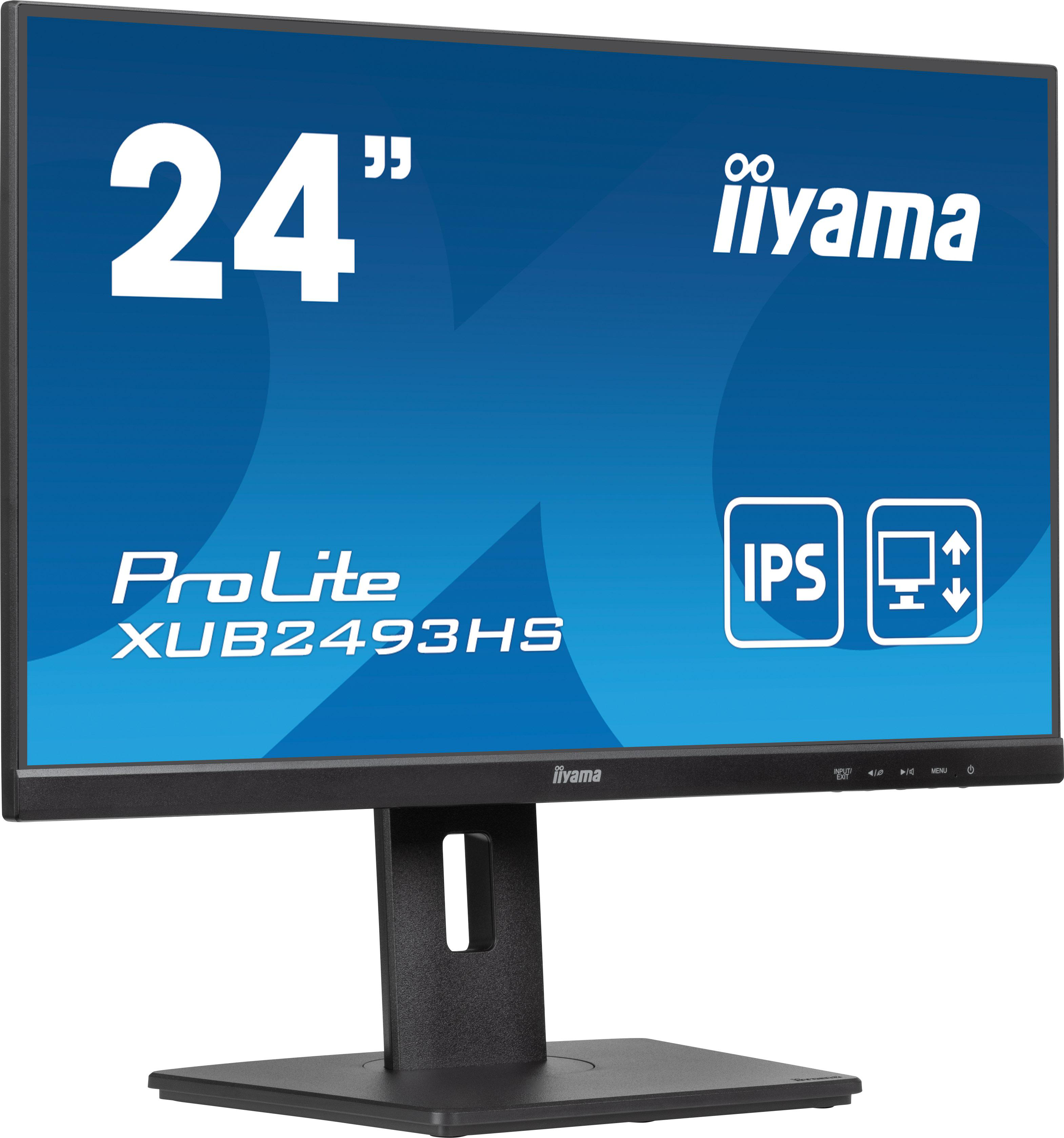 Ein Computermonitor zeigt ein Bild an. Der Bildschirm trägt den Text ProLite XUB2493HS und 24".